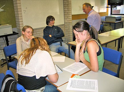 Four students and a tutor