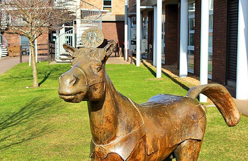Equine sculpture at Park